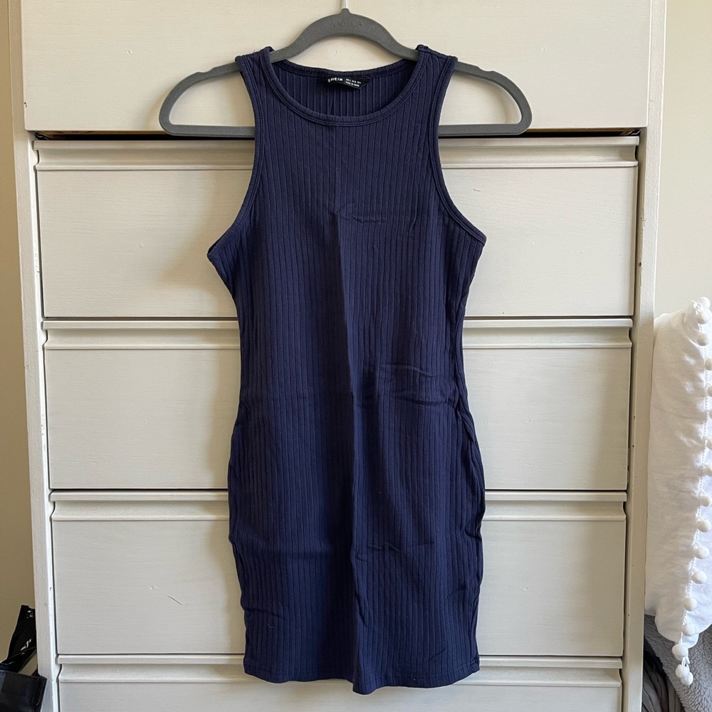 Fitted Navy Dress